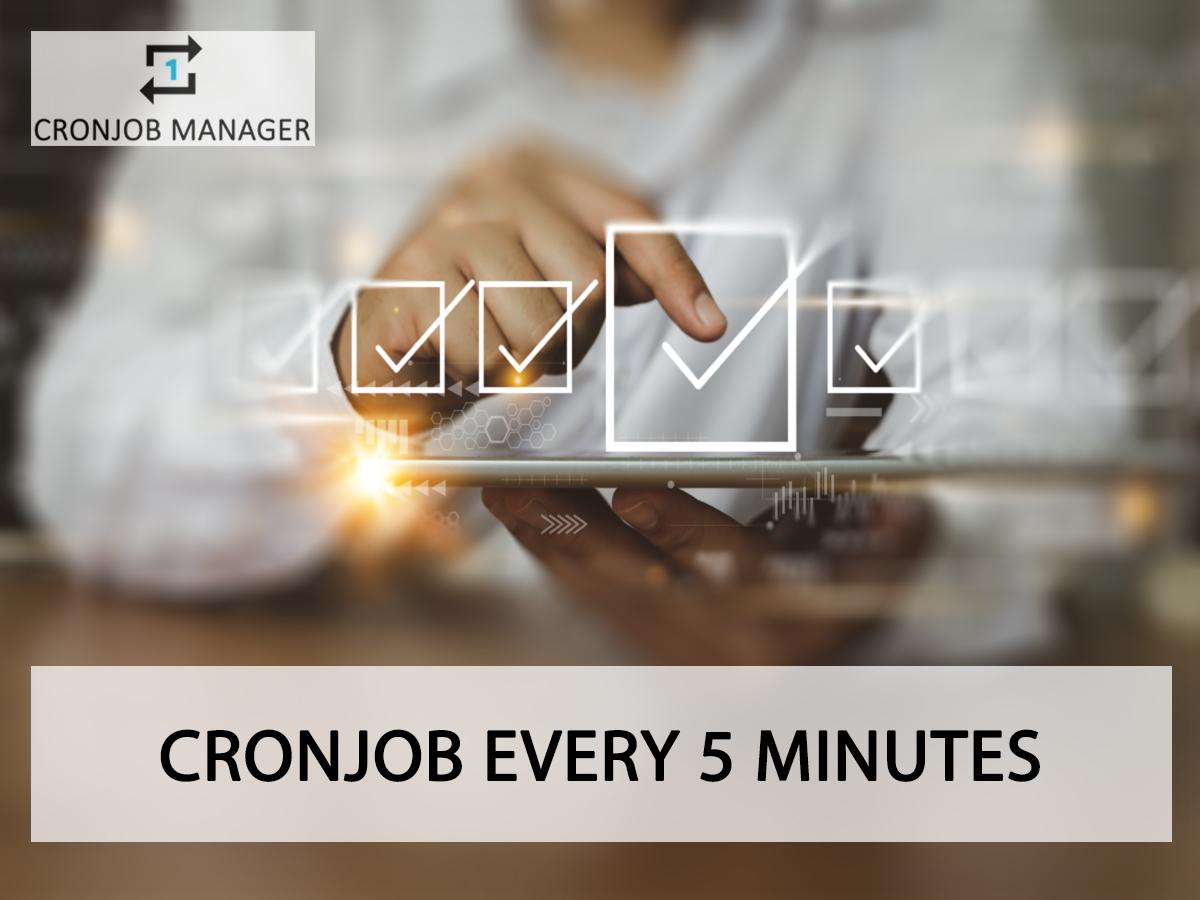 cronjob every 5 minutes
